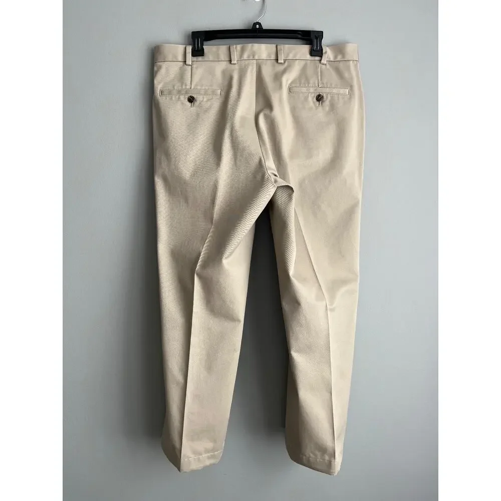 Brooks Brothers Advantage Chino Clark Men's W37 Hemmed 27
